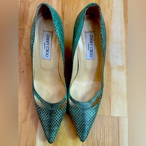 Jimmy Choo Snakeskin Pumps